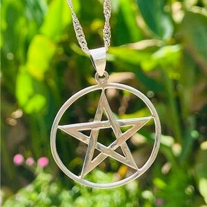 Sterling Silver Pentagram Pendant